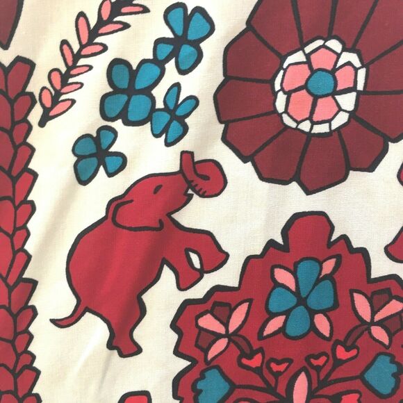 NWT Crown & Ivy blouse Ivory & Red Elephants PL - Picture 7 of 10